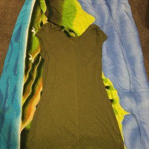 Free people dress olive green beach coverup